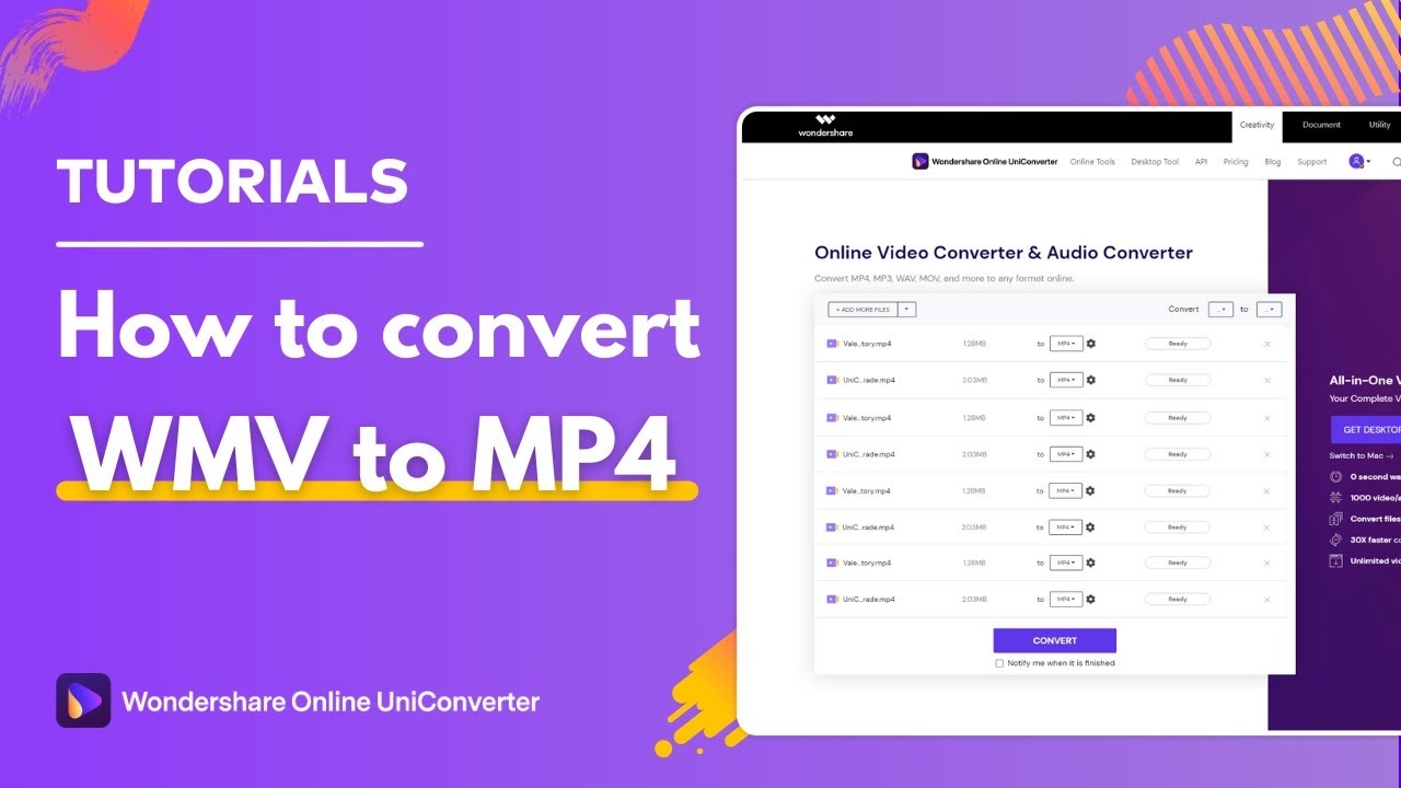 convert wmv to mp4 for mac